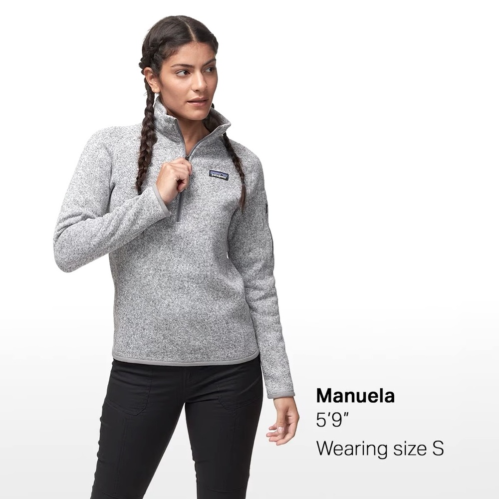 Patagonia Better Sweater Grey 1/4-Zip Fleece Jacket - Women's S NWOT